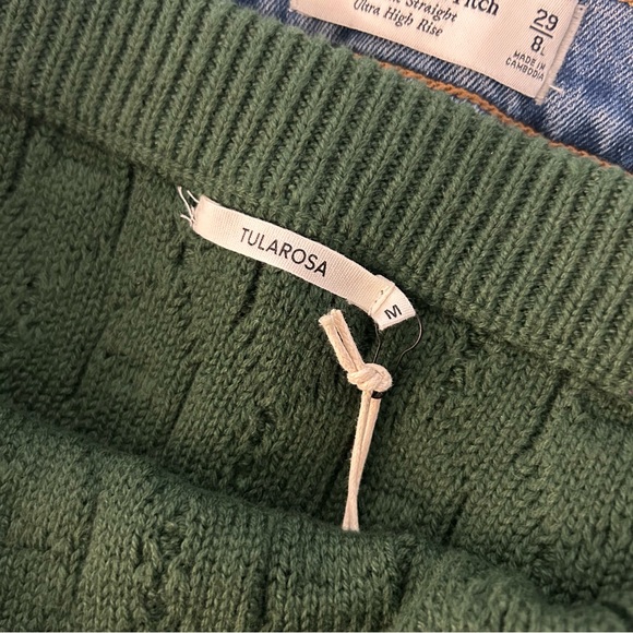 NWT Tularosa Forest Green Sweater Knit Mini Skirt - Picture 5 of 5